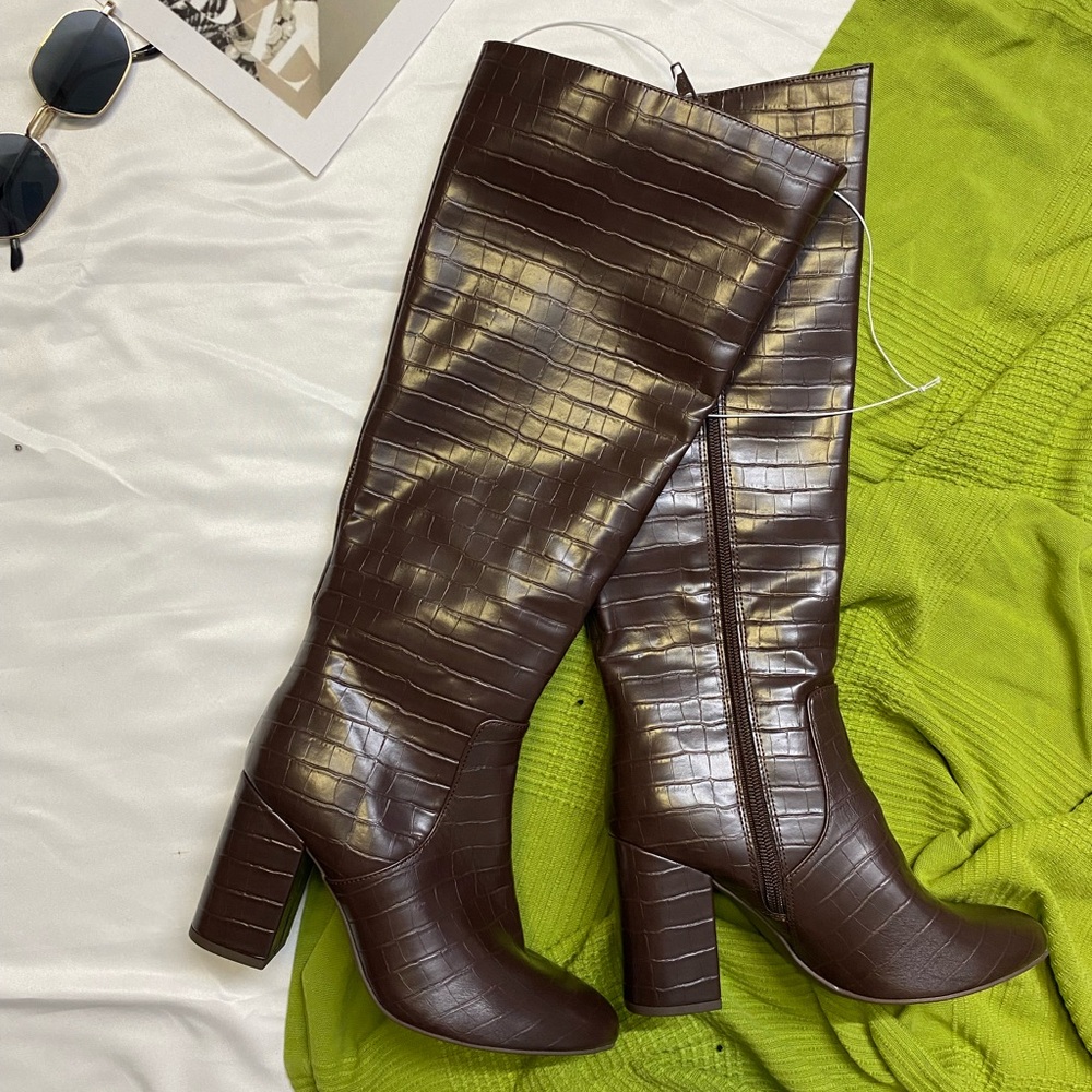 A New Day Brown Over the Knee Boots